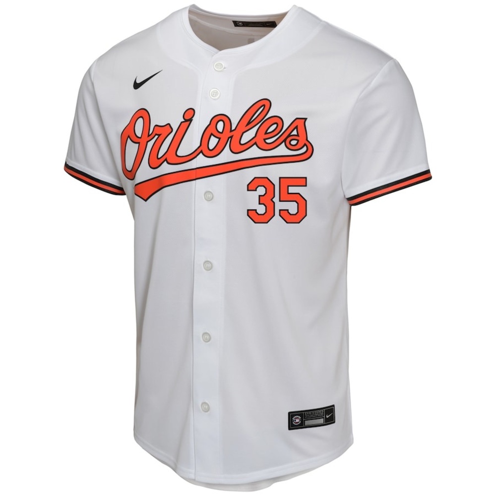 NWT Nike Youth Baltimore Orioles Adley Rutschman White Home Game Player Jersey